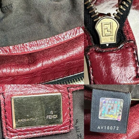 💯Authentic Fendi Hobo Leather Handbag🍀 - Picture 12 of 17